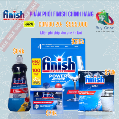viên rửa bát finish